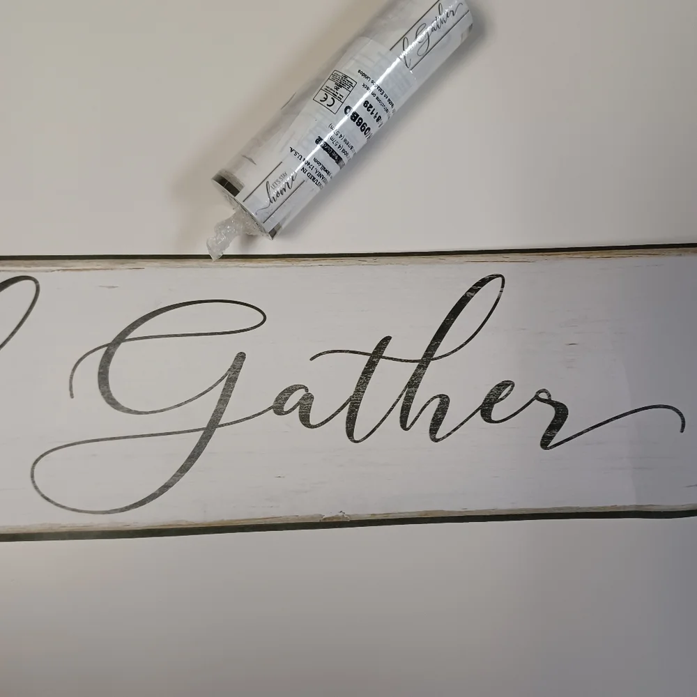 Wallpaper Border Lets Stay Home Farmhouse Words